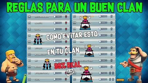 Reglas De Clan 2018 Reglas De Clan Para Guerra De Clanes Premio Al