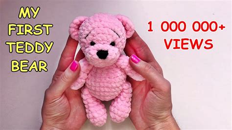 Crochet Teddy Bear Part 1 My First One Million Views Teddy Bear