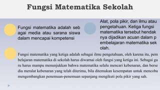 PPT MATEMATIKA SEKOLAH Pptx