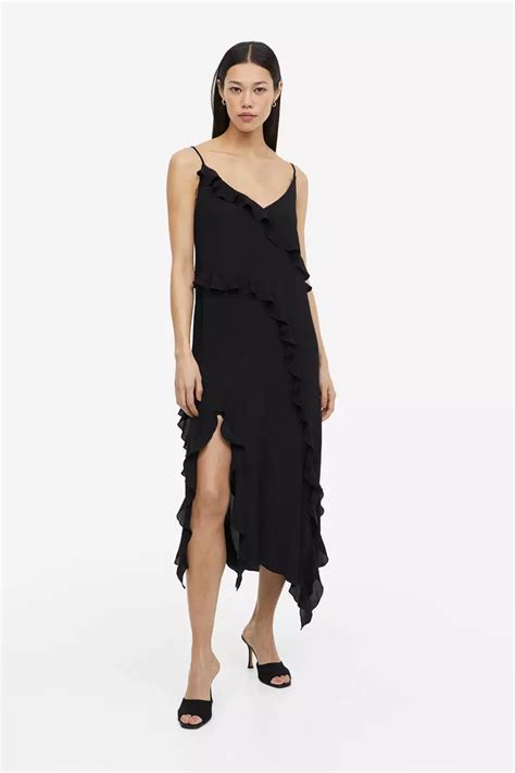 Buy H M Flounce Trimmed Dress Online Zalora Philippines