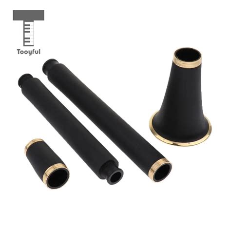 Tooyful Finest ABS Clarinet Body Assembly Parts Set Barrel Bell Woodwind Instrument Accessories ...