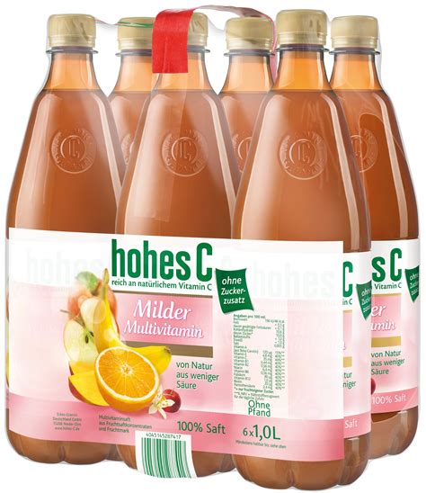 Hohes C Milder Multivitamin 6x1l MW 67996 1