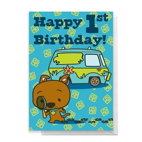 Scooby Doo 1st Birthday Greetings Card Homeware Zavvi Australia