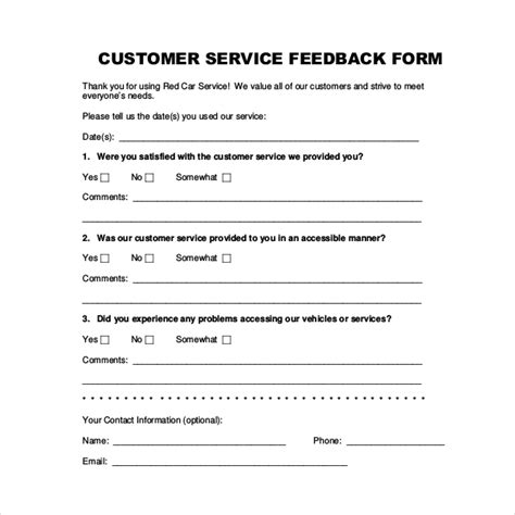 Customer Feedback Report Template | Free Report Templates