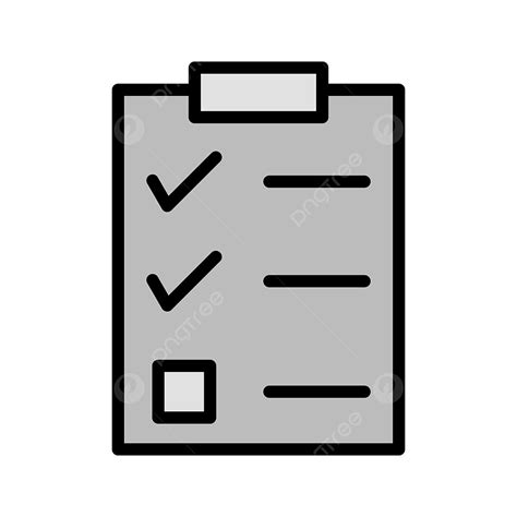 Checklist Clipart Transparent Background Checklist Icon Design