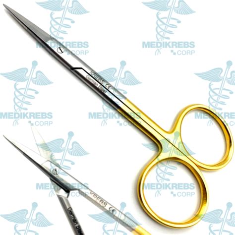 Iris Scissor Straight W Tungsten Carbide 11 5cm OR Grade Surgical