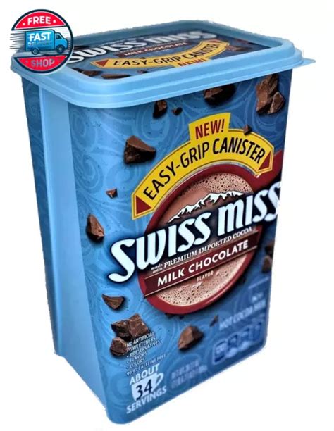 Milk Chocolate Flavored Hot Cocoa Mix Oz Square Canister