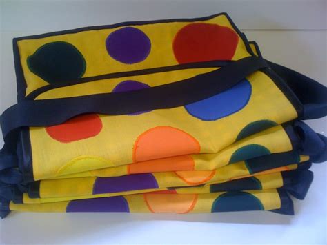 Mr tumble yellow spotty bag childs playschool appliqued cotton | Etsy