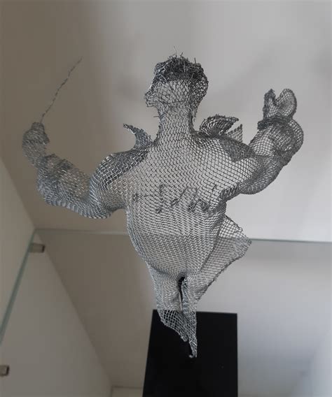 Wire Mesh Sculpture By Orna Feliks Conductor