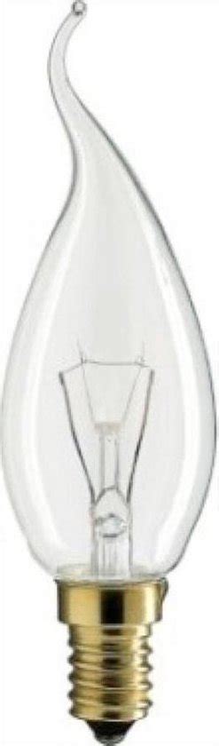 Philips Gloeilamp Helder Kaars Bended Tip W E Bol