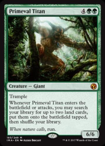 Mtg Primeval Titan Near Mint Normal Iconic Masters Ebay