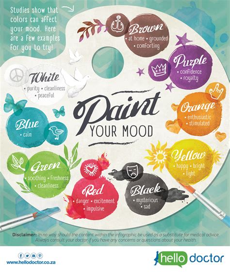 Paint Your Mood Happy Lights Health Infographics Cleanliness Life