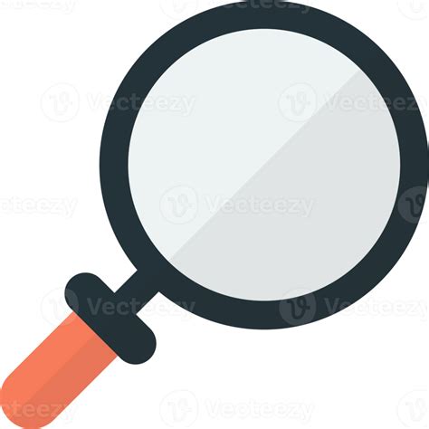 Magnifying Glass Illustration In Minimal Style 13399271 Png