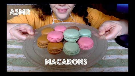 Macarons ASMR NO TALKING Soft Eating Sounds VeliaEats YouTube