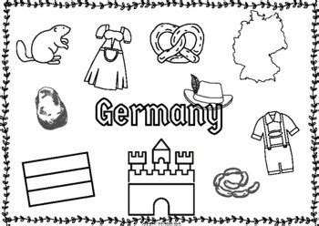 Germany Landmarks Coloring Pages Printable Coloring Pages