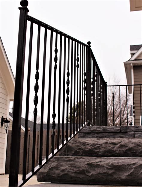 Ribbon Twist Metal Porch Rail Great Lakes Metal Fabrication