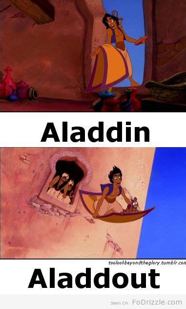 Aladdin Aladdout Disney Jokes Disney Memes Disney Funny