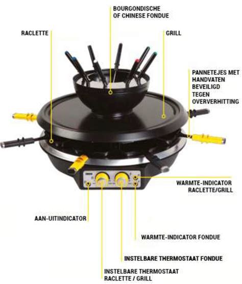 Zanussi Rcz In Grill Gourmet Raclette Fondueset Voor