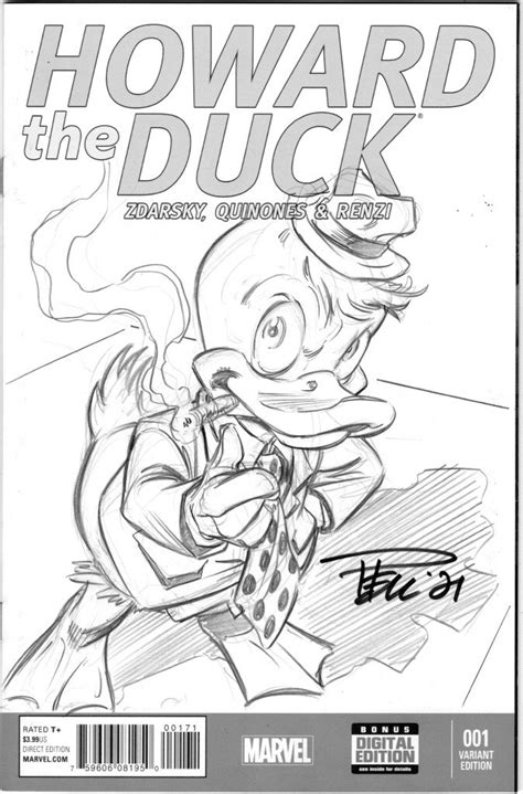 Sketch Cover, Howard the Duck – Paul Pelletier