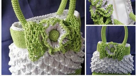 How To Crochet A Crocodile Stich Bow Bag From Base To Lining A Detailed