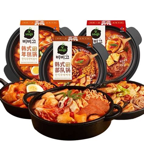 Bibigo Korean Style Hot Pot Rice Cake Kimchi Self Heating Hot Pot Lazada PH