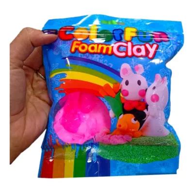 Foamy Moldeable Plastilina Colores Figuras Manualidades GENERICO