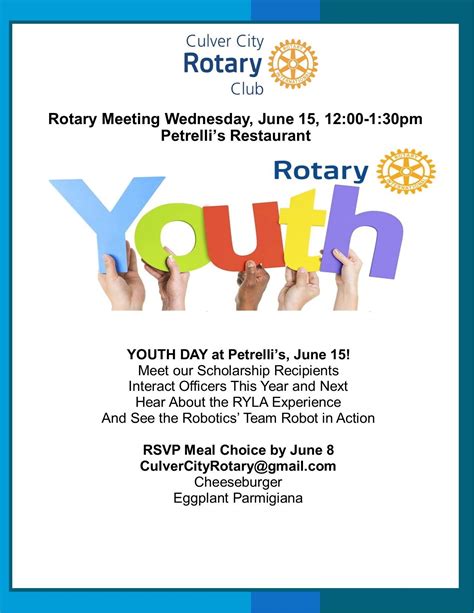 Rotary Youth Day Culver City Rotary Club