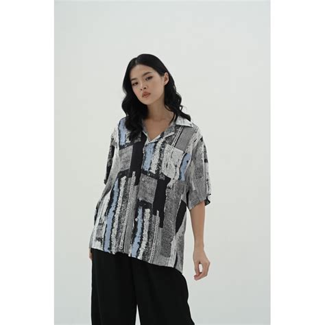 Jual Dawnblissco Kyra Oversized Shirt Kemeja Oversized Kemeja