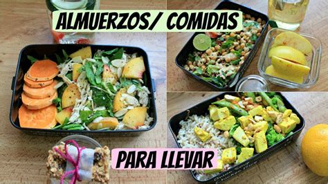 Almuerzos Comidas Saludables Para Llevar Youtube