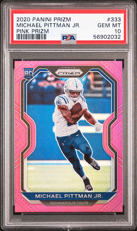 Michael Pittman Jr Prizm Pink Psa Price Guide Sports