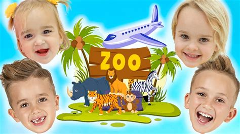 Vlad e Niki Viagens em família ao zoológico e parque de diversões