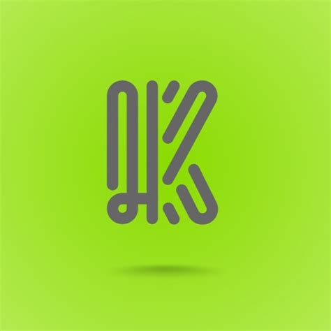 Kt K T Letter Modern Logo Design With Yellow Vector Image