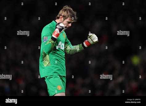 David De Gea Celebrates Win Manchester Utd V Wolves Old Trafford