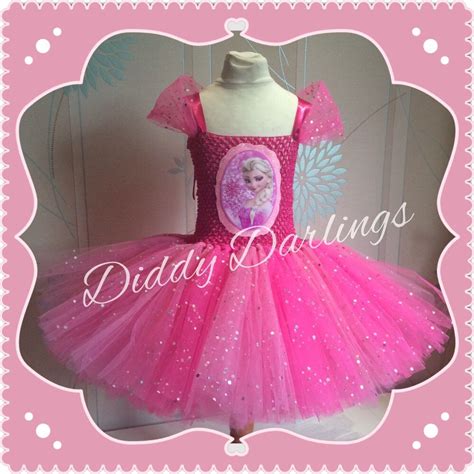 Pink Elsa Tutu Dress Snowflake Tutu Dress Frozen Tutu Dress Inspired