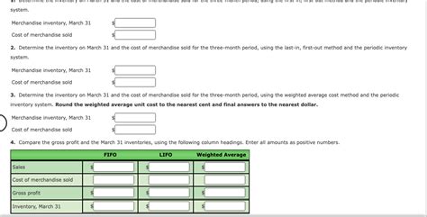 Solved Periodic Inventory By Three Methods The Beginning