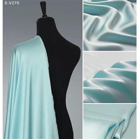 Baby Blue Light Blue 19mm Silk Satin Fabric By The Yard Or Meter100