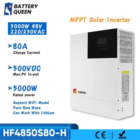 SRNE 5000W Hybrid Growatt Solar Inverter Inverter 220V 230VAC 48V Pure