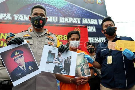 Rilis Kasus Perwira Polisi Gadungan Antara Foto