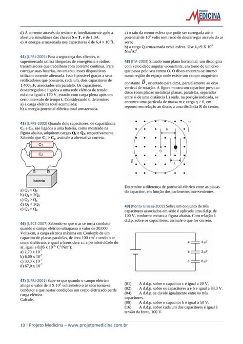 PDF Fisica Exercicios Eletrostatica Capacitores Gabarito DOKUMEN TIPS