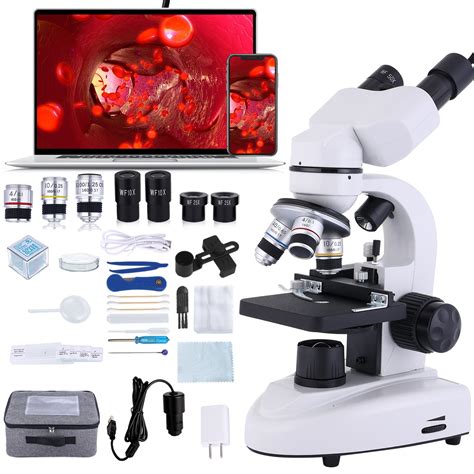 Binocular Compound Microscope 40x 2000x Research Grade Professional Microscope With Dual