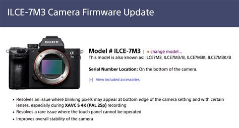 Sony Releases A7 III Firmware Update 1 01