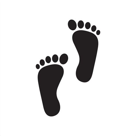 Footprint Feet Icon 5562705 Vector Art At Vecteezy