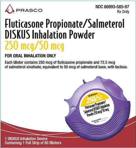 Fluticasone Propionate And Salmeterol Diskus Prasco Laboratories Fda