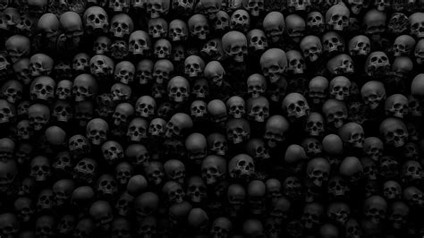 Online crop | HD wallpaper: Skull, Black Skulls, 3D, Many | Wallpaper Flare