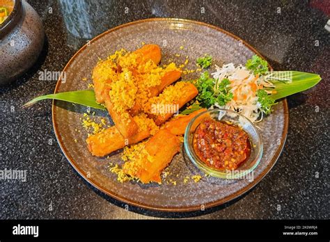 Fried Casava, Traditional Food of Indonesia, Bogor, Indonesia Stock ...