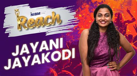 Nibm Reach Jayani Jayakodi Semi Finals Youtube