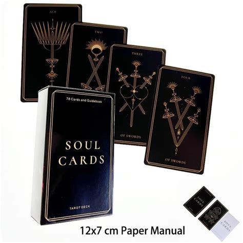 Tarot Cartas De Alma Papel Manual 12x7cm