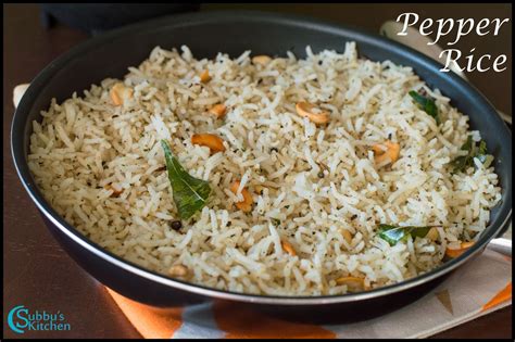 Pepper Rice Recipe Milagu Sadam Milagu Jeeraga Sadam Subbus Kitchen