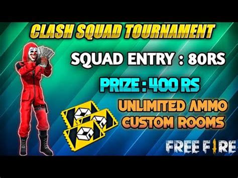 Registration Open Rs Prize Pool Free Fire Clash Squad