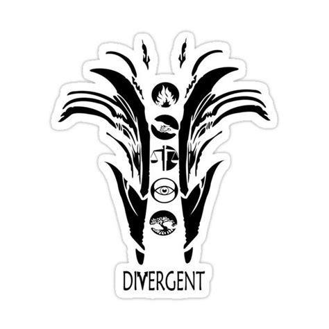 Divergent Sticker By Ranniadesing Divergent Divergent Trilogy Divergent Factions